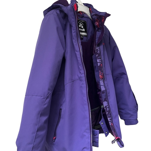 Kamik Winter Jacket Girls, Size 12, Purple - Picture 5 of 15